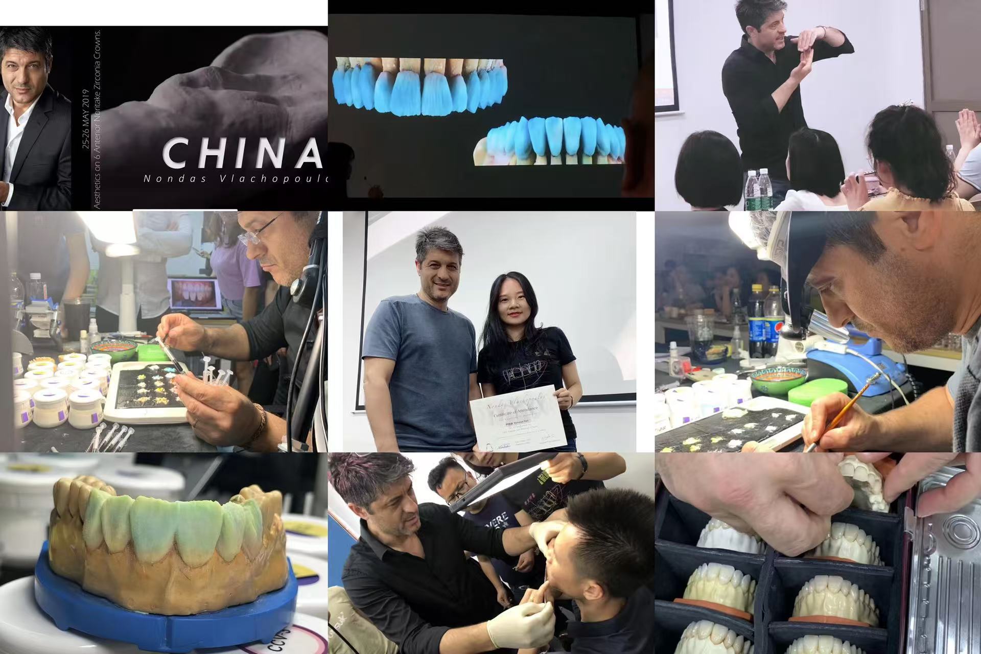 Последние блоги о компании JOY Dental Lab проводит академический обмен с Нондасом Влахопулосом